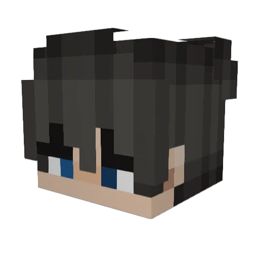 _Dunic_ Minecraft avatar head, 3D render