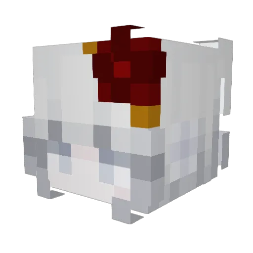 _Duquesa Minecraft avatar head, 3D render