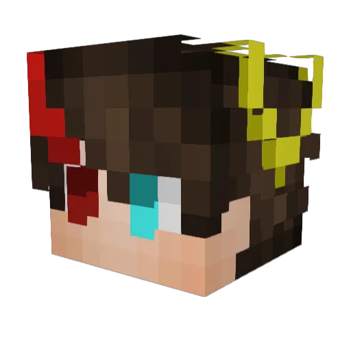 _Dusk__ Minecraft avatar head, 3D render