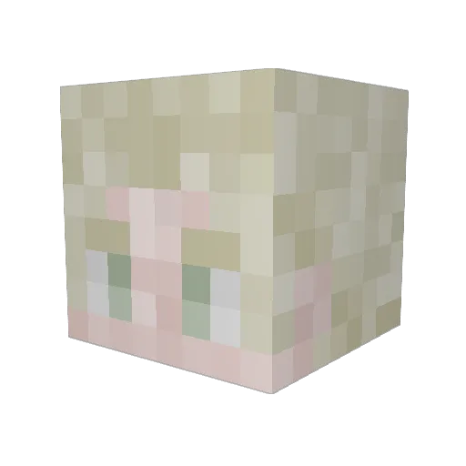 _Dutzyy_ Minecraft avatar head, 3D render