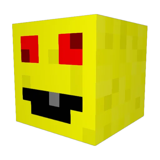 _DwZ_ Minecraft avatar head, 3D render