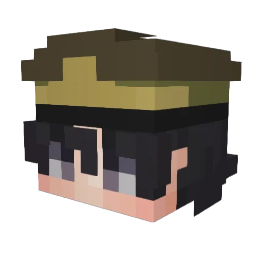 _Dx3vil Minecraft avatar head, 3D render