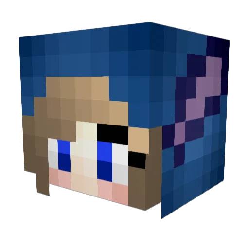 _Dxncer Minecraft avatar head, 3D render