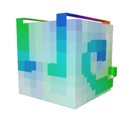 _Dyaem_ Minecraft avatar head, 3D render