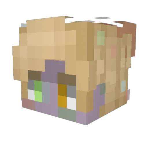 _Dylly_ Minecraft avatar head, 3D render