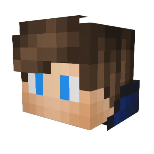 _DynTai_ Minecraft avatar head, 3D render
