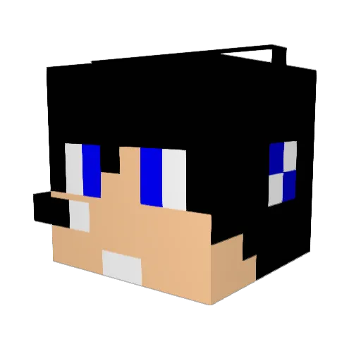 _Dynex_ Minecraft avatar head, 3D render