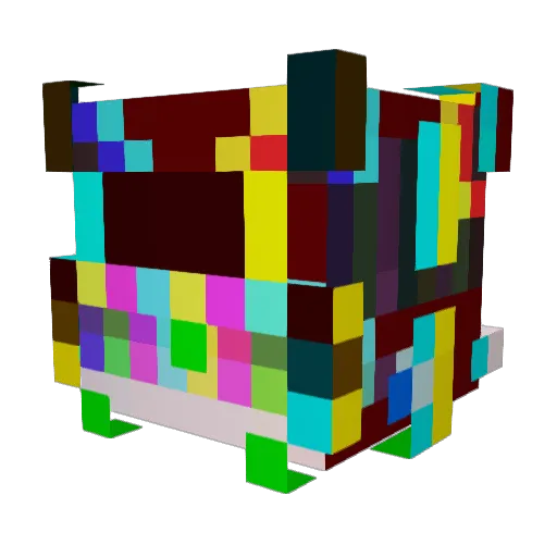 _ECHO_123 Minecraft avatar head, 3D render
