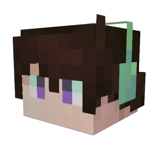 _EGOSHKA_ Minecraft avatar head, 3D render