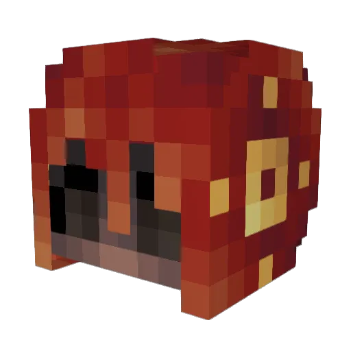 _ELBME Minecraft avatar head, 3D render