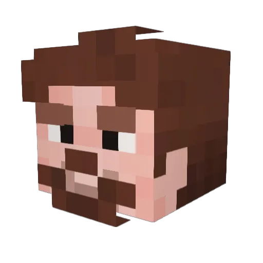 _ELDAR_ Minecraft avatar head, 3D render