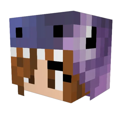 _EMMMmMMMA_ Minecraft avatar head, 3D render