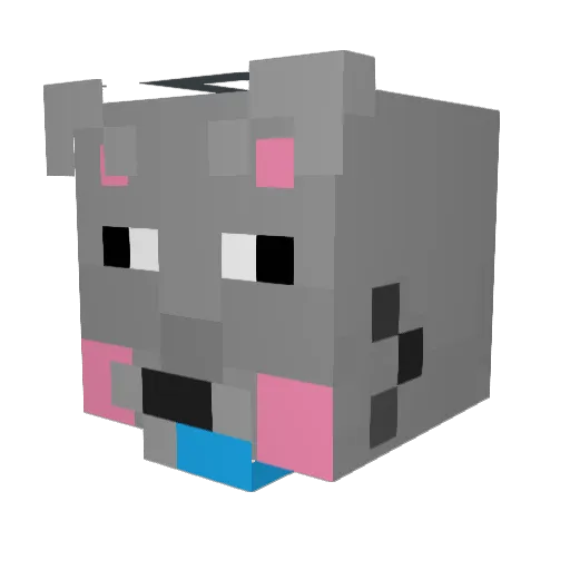_EPICMEOW_ Minecraft avatar head, 3D render