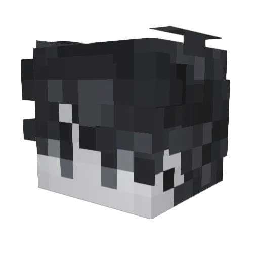 _ETE Minecraft avatar head, 3D render