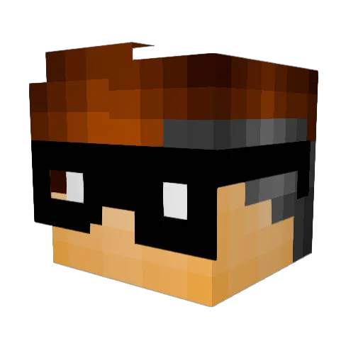 _E_d_d_Y_ Minecraft avatar head, 3D render