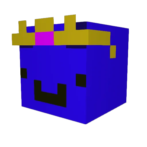 _Ecard_ Minecraft avatar head, 3D render