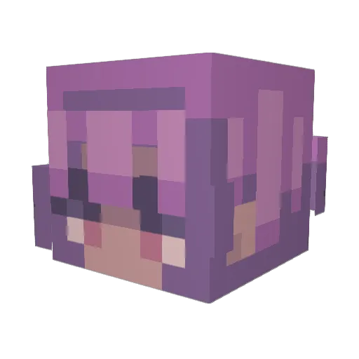 _Eeba_ Minecraft avatar head, 3D render