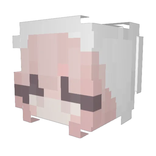 _EellieE_ Minecraft avatar head, 3D render