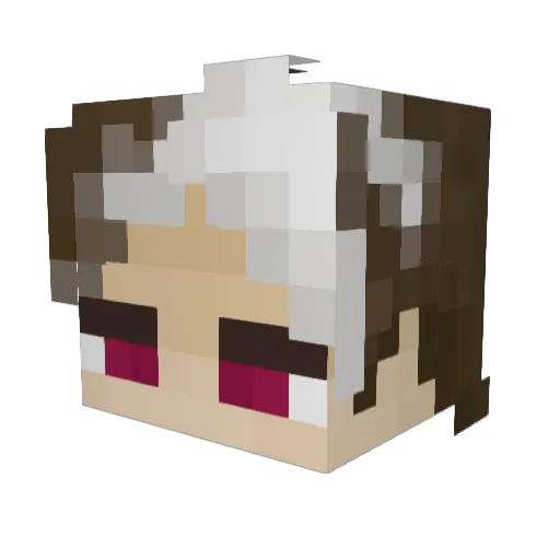 _EggTart_ Minecraft avatar head, 3D render