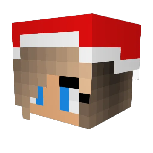 _Eilatan Minecraft avatar head, 3D render