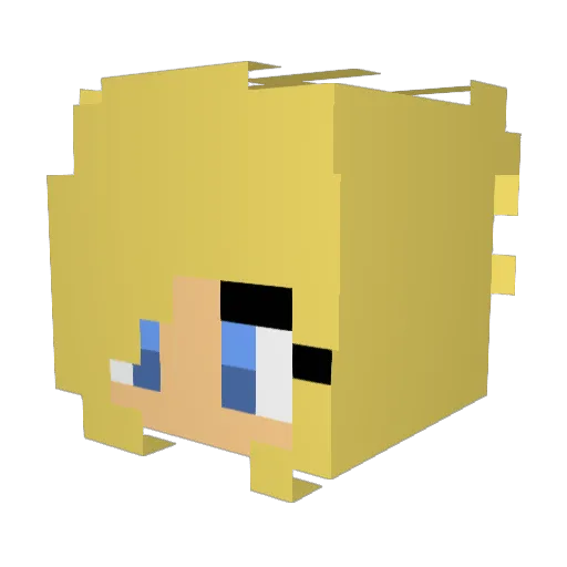 _Eileen_ Minecraft avatar head, 3D render