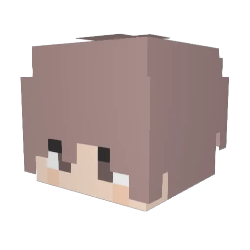 _Eilin_ Minecraft avatar head, 3D render