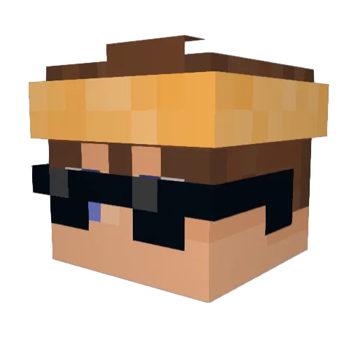 _Ejj Minecraft avatar head, 3D render