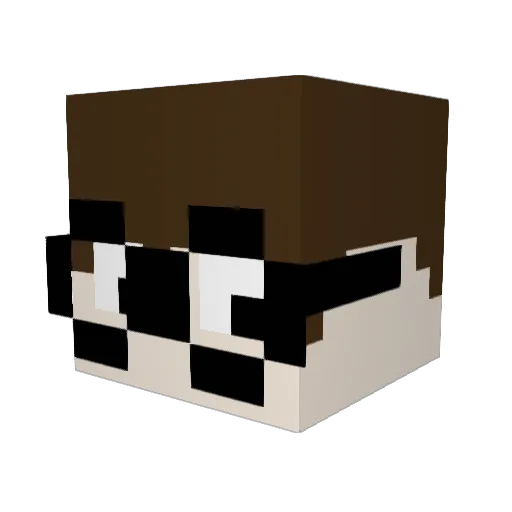 _ElDiego Minecraft avatar head, 3D render