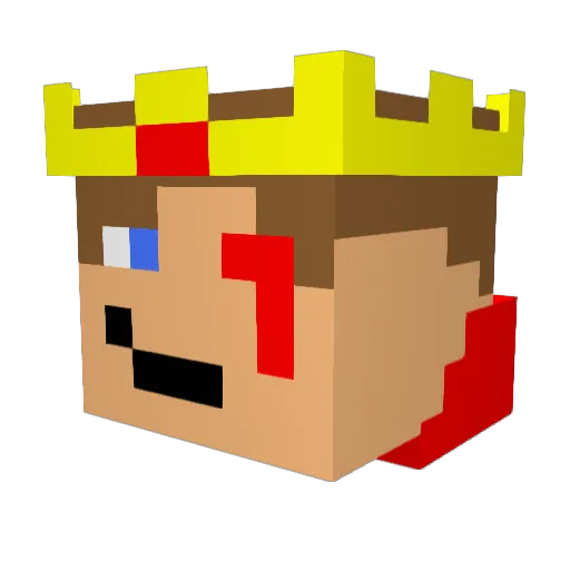 _EliasT_ Minecraft avatar head, 3D render