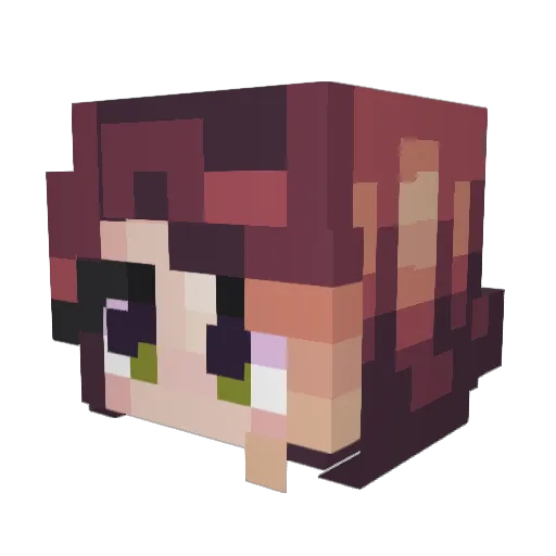 _Elinn_ Minecraft avatar head, 3D render
