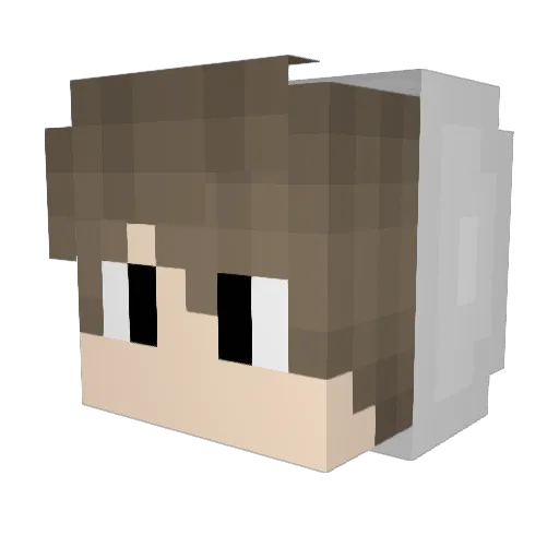 _EliteKnxck Minecraft avatar head, 3D render