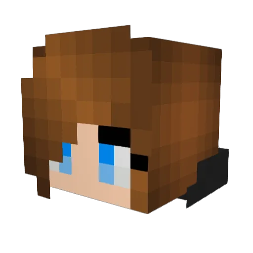 _Elizabeth_16 Minecraft avatar head, 3D render