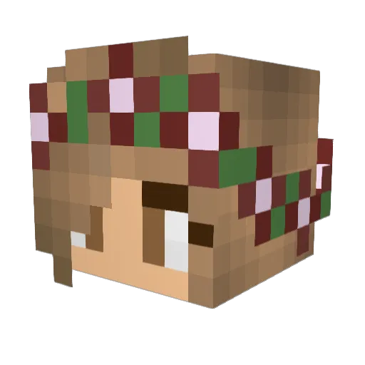 _EllaGR_ Minecraft avatar head, 3D render