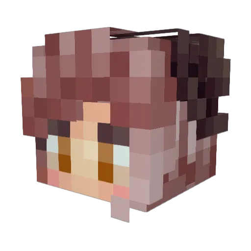 _Ellara_ Minecraft avatar head, 3D render
