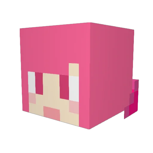 _Ellisian Minecraft avatar head, 3D render