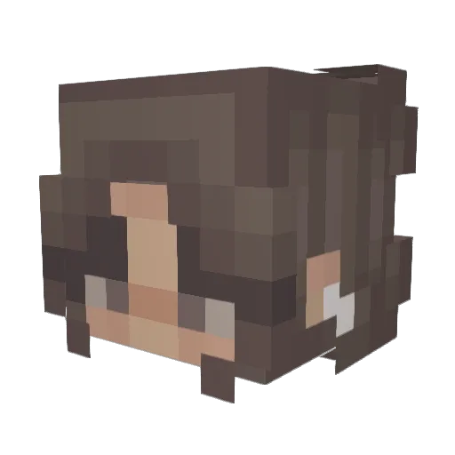 _Ellysmelly_ Minecraft avatar head, 3D render