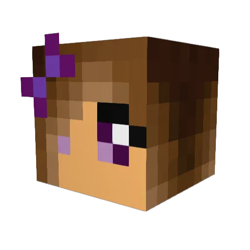 _Elrem Minecraft avatar head, 3D render