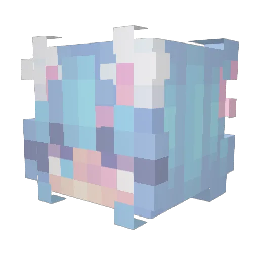 _Elyah Minecraft avatar head, 3D render