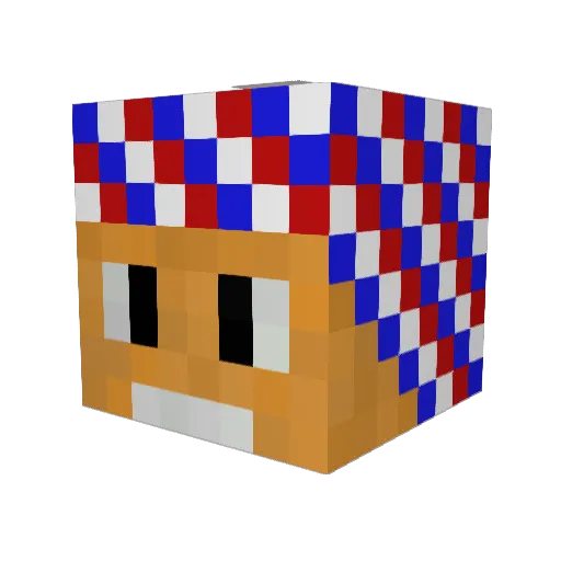 _Emanuel25ILF_ Minecraft avatar head, 3D render
