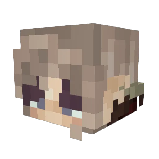_Ember__ Minecraft avatar head, 3D render