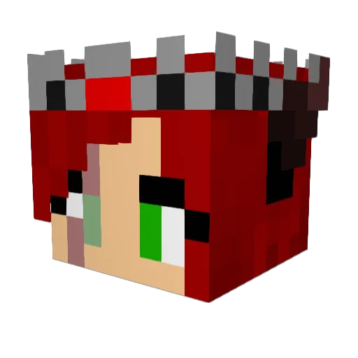 _Emberstorm Minecraft avatar head, 3D render