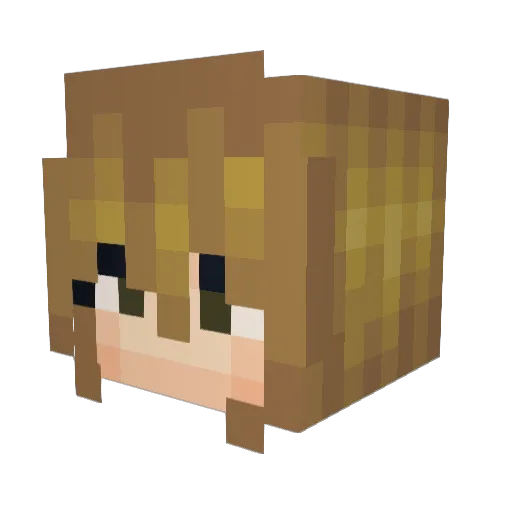 _EmmaSwan_ Minecraft avatar head, 3D render
