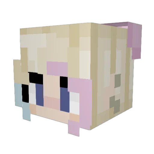 _Emma_Quinn_ Minecraft avatar head, 3D render