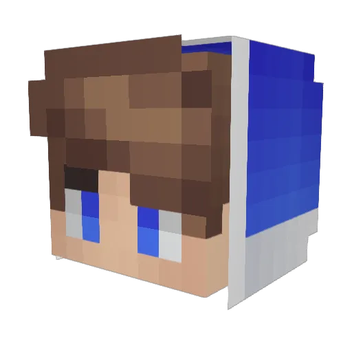 _Emplix_ Minecraft avatar head, 3D render
