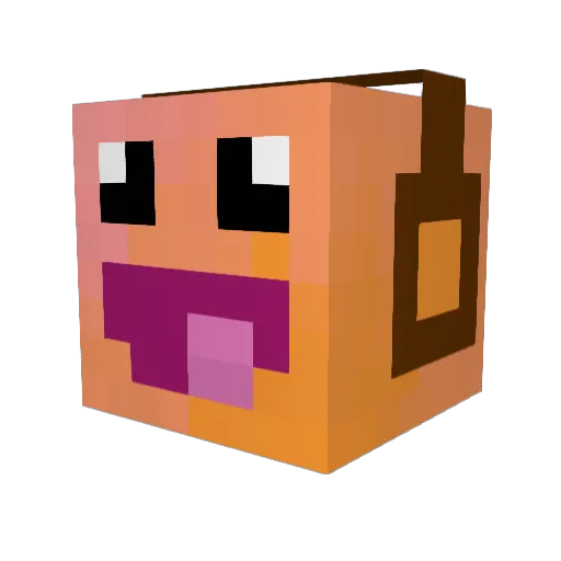 _EnchantedMango_ Minecraft avatar head, 3D render