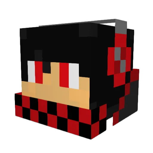 _Enderflame_ Minecraft avatar head, 3D render