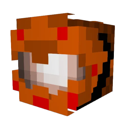 _Enderminer_ Minecraft avatar head, 3D render