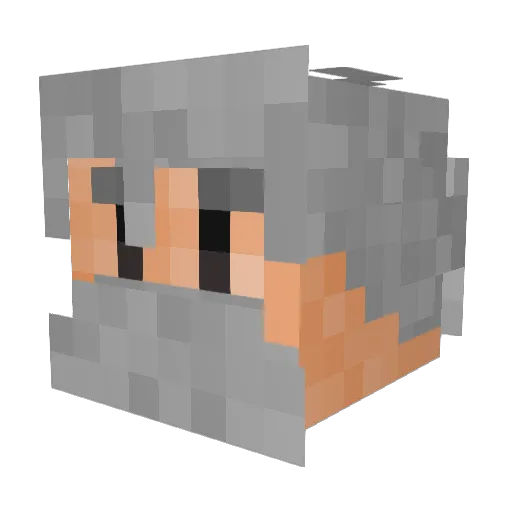 _EndyBendy_ Minecraft avatar head, 3D render
