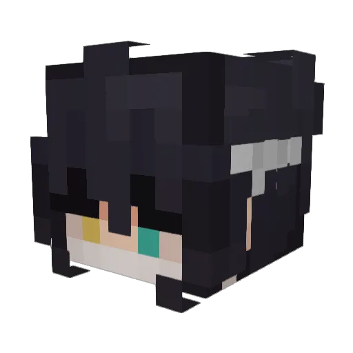 _Energetyk_ Minecraft avatar head, 3D render