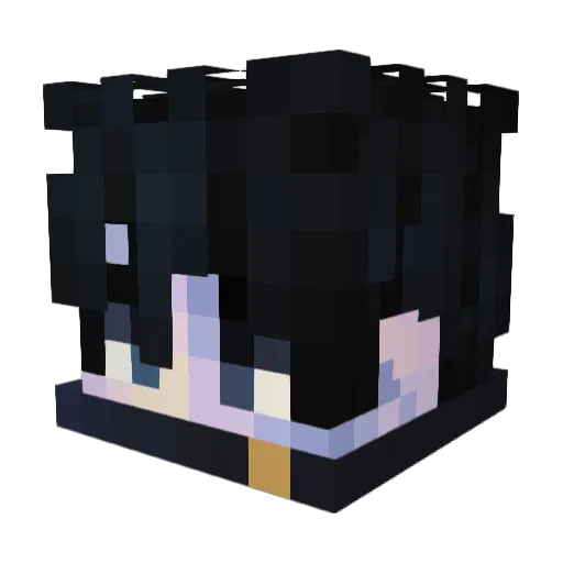 _EniaZ Minecraft avatar head, 3D render